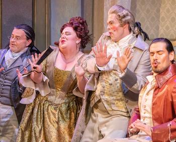 Virginia Opera company members in The Marriage of Figaro, coming to the Center on April 9 and 10.